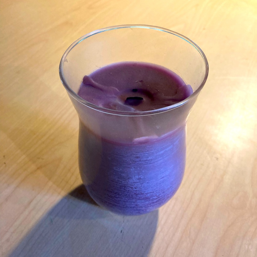 Purple Scented Candle northern lights candles crackle berry